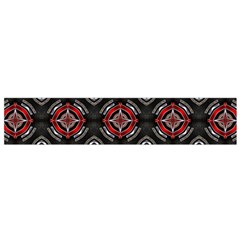 Abstract Black And Red Pattern Flano Scarf (small)