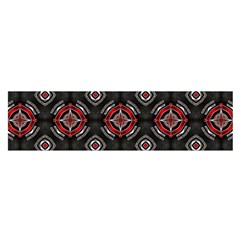 Abstract Black And Red Pattern Satin Scarf (oblong)