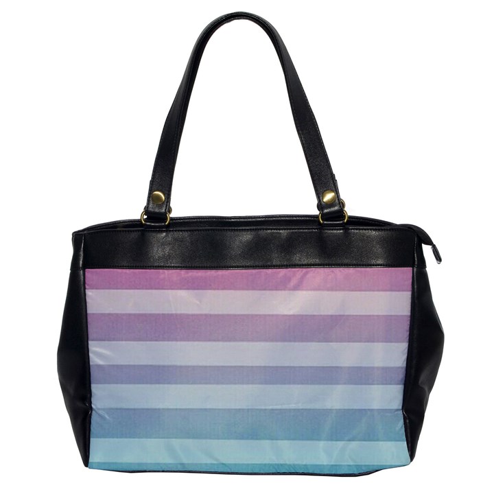 Colorful horizontal lines Office Handbags