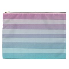 Colorful Horizontal Lines Cosmetic Bag (xxl)  by Brittlevirginclothing