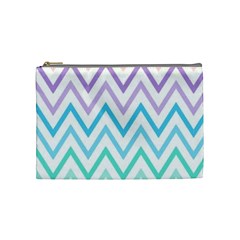 Colorful Wavy Lines Cosmetic Bag (medium)  by Brittlevirginclothing