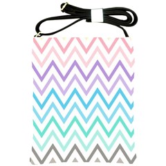 Colorful Wavy Lines Shoulder Sling Bags by Brittlevirginclothing