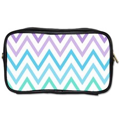 Colorful Wavy Lines Toiletries Bags 2-side by Brittlevirginclothing