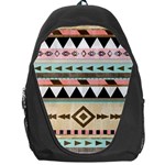 Colorful bohemian Backpack Bag Front