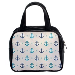 Sailor Anchor Classic Handbags (2 Sides) by Brittlevirginclothing