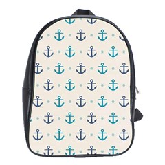 Sailor Anchor School Bags (xl)  by Brittlevirginclothing