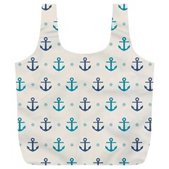 Sailor Anchor Full Print Recycle Bags (l)  by Brittlevirginclothing