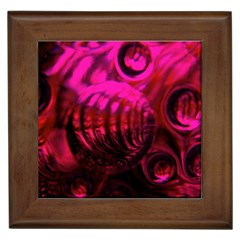 Abstract Bubble Background Framed Tiles