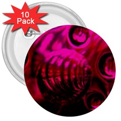 Abstract Bubble Background 3  Buttons (10 Pack) 