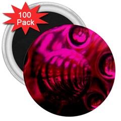 Abstract Bubble Background 3  Magnets (100 Pack)