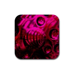 Abstract Bubble Background Rubber Coaster (square) 