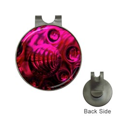 Abstract Bubble Background Hat Clips With Golf Markers