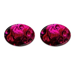 Abstract Bubble Background Cufflinks (oval)