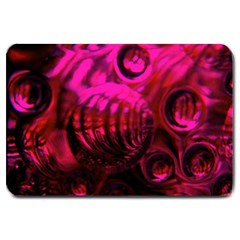 Abstract Bubble Background Large Doormat 