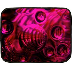 Abstract Bubble Background Double Sided Fleece Blanket (mini)  by Amaryn4rt