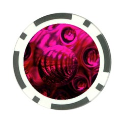 Abstract Bubble Background Poker Chip Card Guard (10 Pack)