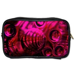 Abstract Bubble Background Toiletries Bags