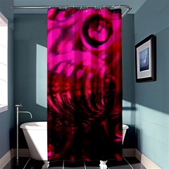 Abstract Bubble Background Shower Curtain 36  X 72  (stall) 