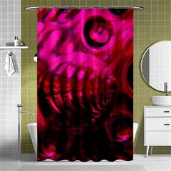 Abstract Bubble Background Shower Curtain 48  X 72  (small) 