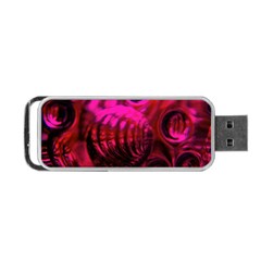 Abstract Bubble Background Portable Usb Flash (one Side)