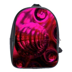 Abstract Bubble Background School Bags (xl) 