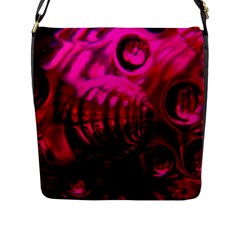 Abstract Bubble Background Flap Messenger Bag (l) 