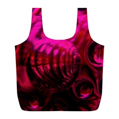 Abstract Bubble Background Full Print Recycle Bags (l) 