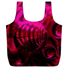 Abstract Bubble Background Full Print Recycle Bags (l) 