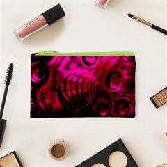 Abstract Bubble Background Cosmetic Bag (xs)