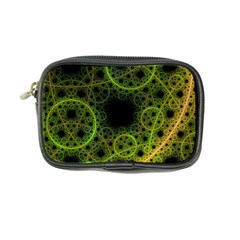 Abstract Circles Yellow Black Coin Purse