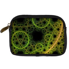 Abstract Circles Yellow Black Digital Camera Cases