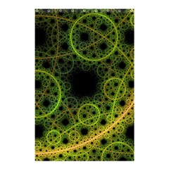 Abstract Circles Yellow Black Shower Curtain 48  X 72  (small)  by Amaryn4rt