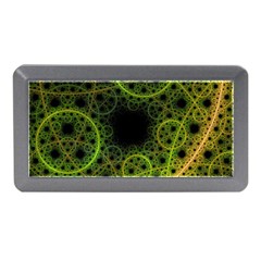 Abstract Circles Yellow Black Memory Card Reader (mini)