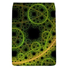 Abstract Circles Yellow Black Flap Covers (l)  by Amaryn4rt