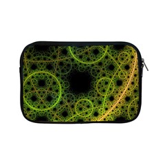 Abstract Circles Yellow Black Apple Ipad Mini Zipper Cases