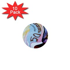 Abstract Currency Background 1  Mini Buttons (10 Pack) 