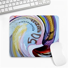 Abstract Currency Background Large Mousepads by Amaryn4rt