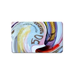 Abstract Currency Background Magnet (name Card)