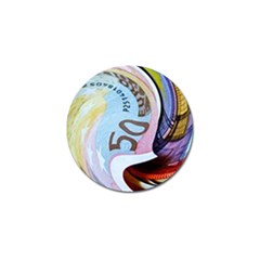 Abstract Currency Background Golf Ball Marker