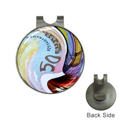 Abstract Currency Background Hat Clips With Golf Markers