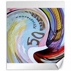 Abstract Currency Background Canvas 8  X 10 