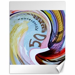 Abstract Currency Background Canvas 12  X 16  