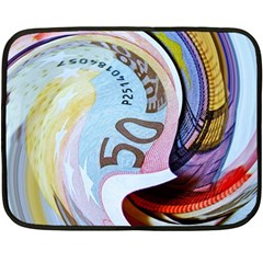 Abstract Currency Background Double Sided Fleece Blanket (mini) 