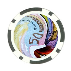 Abstract Currency Background Poker Chip Card Guard (10 Pack) by Amaryn4rt