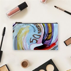 Abstract Currency Background Cosmetic Bag (small)  by Amaryn4rt