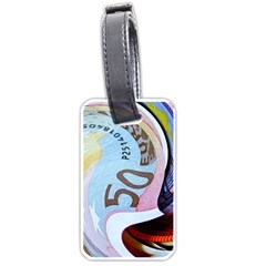 Abstract Currency Background Luggage Tags (one Side) 