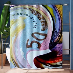 Abstract Currency Background Shower Curtain 60  X 72  (medium) 