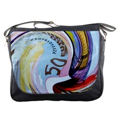 Abstract Currency Background Messenger Bags by Amaryn4rt