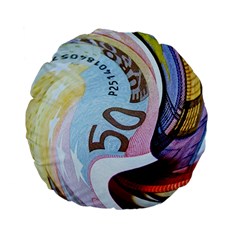 Abstract Currency Background Standard 15  Premium Flano Round Cushions