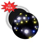 Abstract Dark Spheres Psy Trance 2.25  Magnets (10 pack)  Front